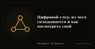 Пробить человека — Цифровой след: из чего складывается и как посмотреть свой