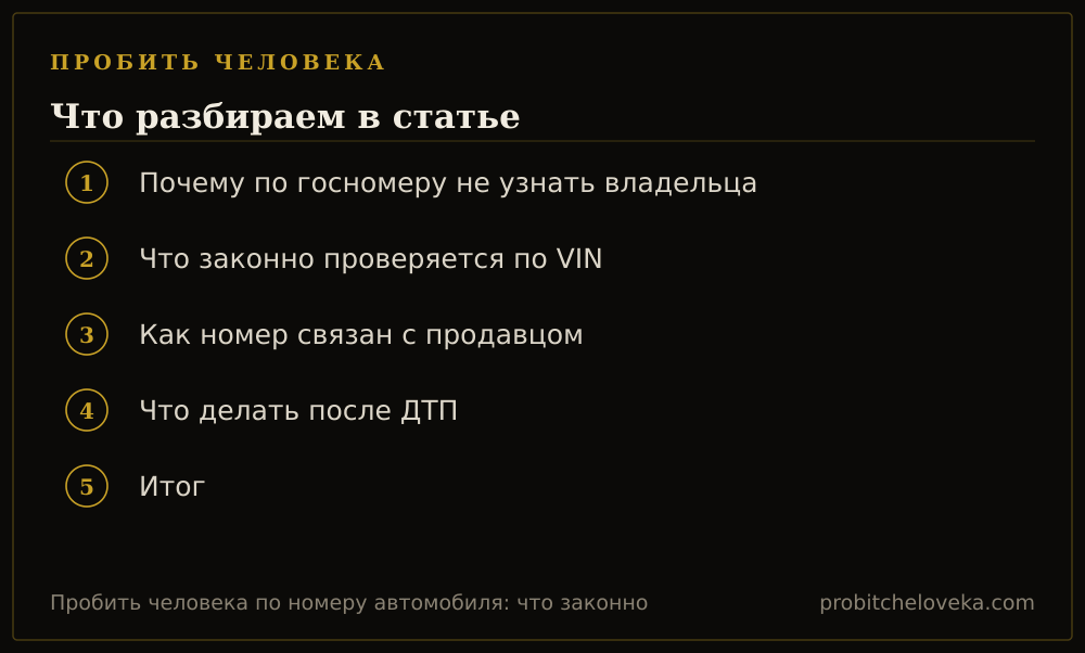 Пробить человека: план статьи «Пробить человека по номеру автомобиля: что законно»