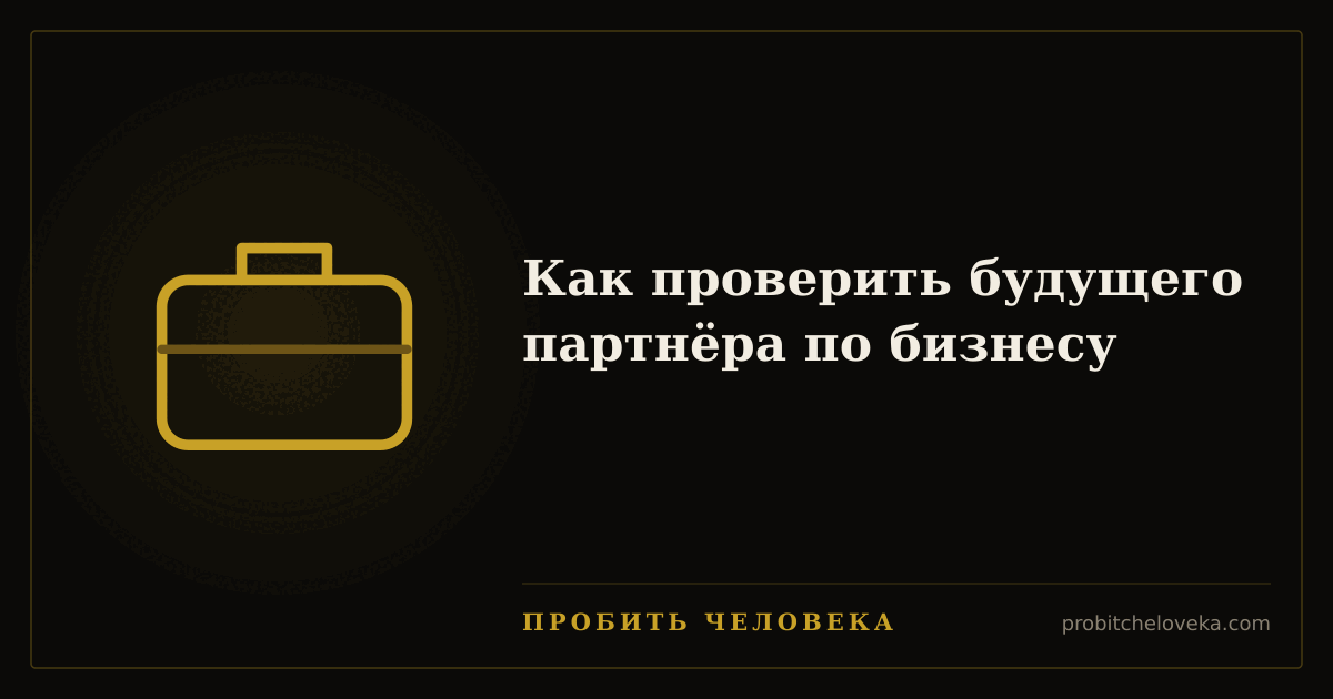 Пробить человека — Как проверить будущего партнёра по бизнесу