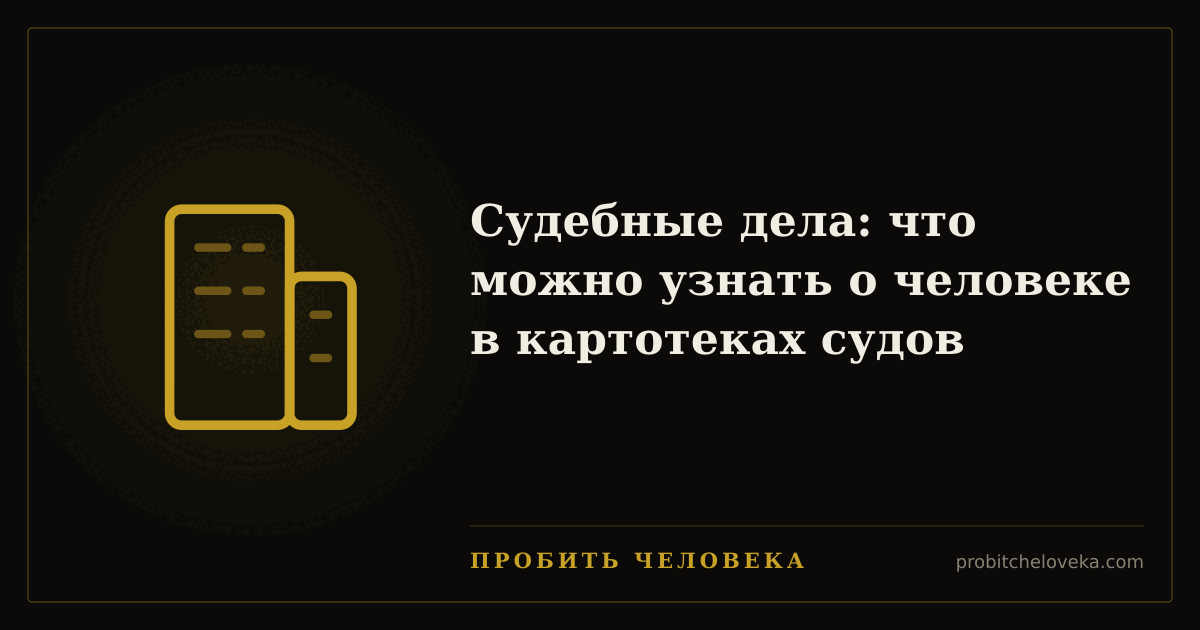 Пробить человека — Судебные дела: что можно узнать о человеке в картотеках судов